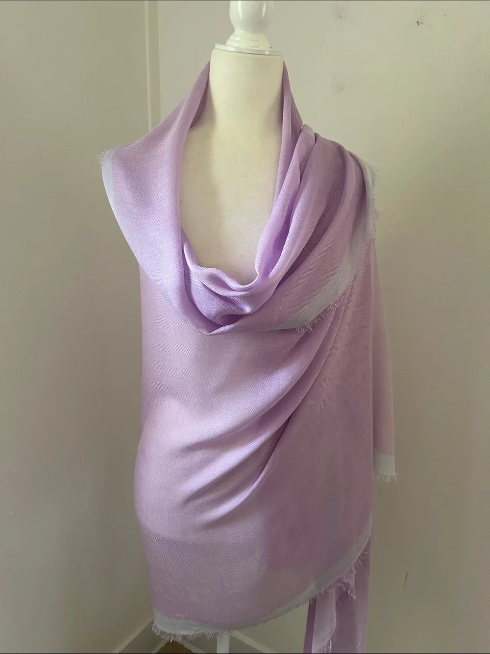 Talbots Light Lavender Wrap Shawl